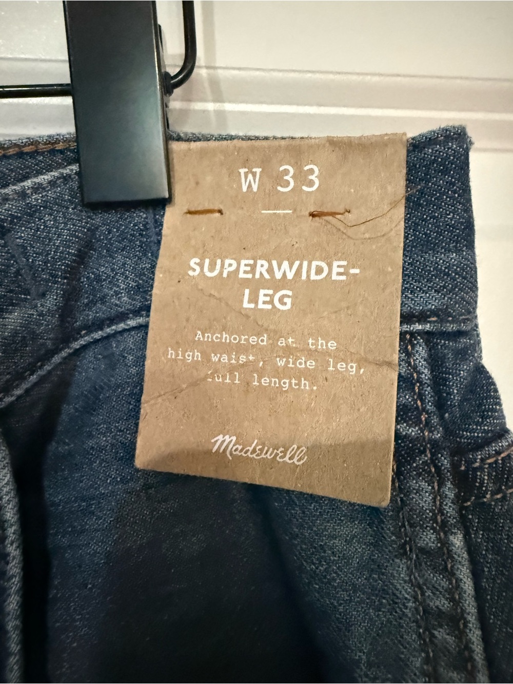 Madewell Superwide Leg Jeans: Softdrape Denim Edition Size 33 NWT - Picture 9 of 12